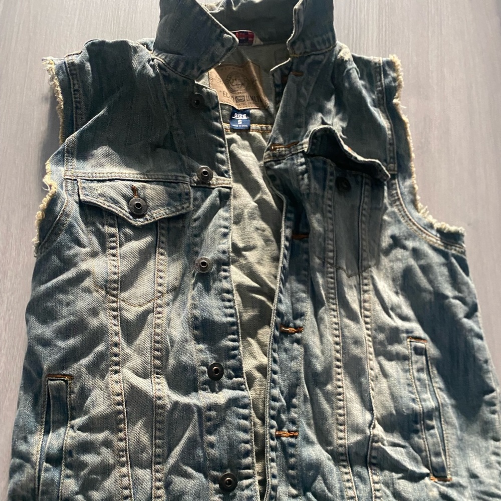 Jean jacket vest